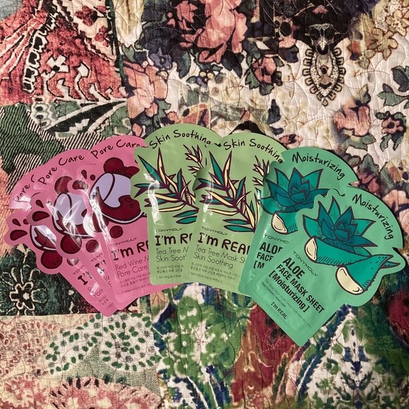 Tony Moly Sheet Face Masks Lot of 7 - Picture 1 of 4